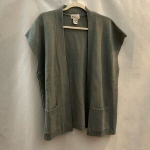 Roaman’s 100% Acrylic Vest Grey 1X